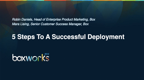 5 Steps to a Successful Deployment
